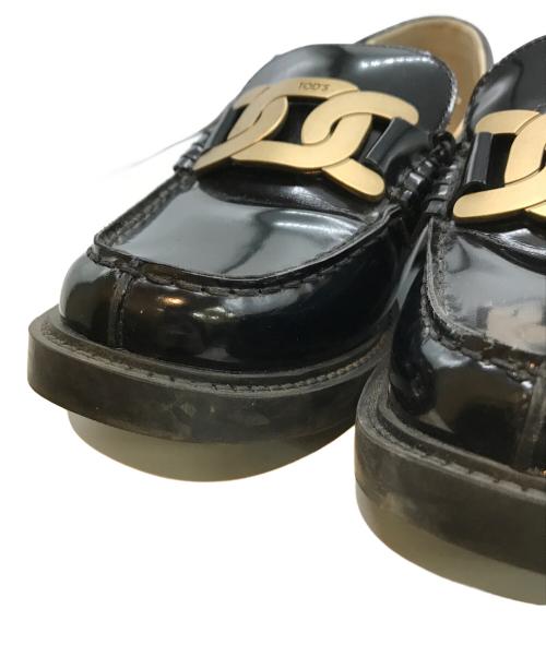 TOD'S（トッズ）TOD'S (トッズ) ケイト レザー ローファー ブラック サイズ:36の古着・服飾アイテム