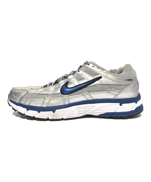 NIKE（ナイキ）NIKE (ナイキ) W P-6000 METALLIC SILVER　BV1021-001 シルバー×ブルー サイズ:27の古着・服飾アイテム
