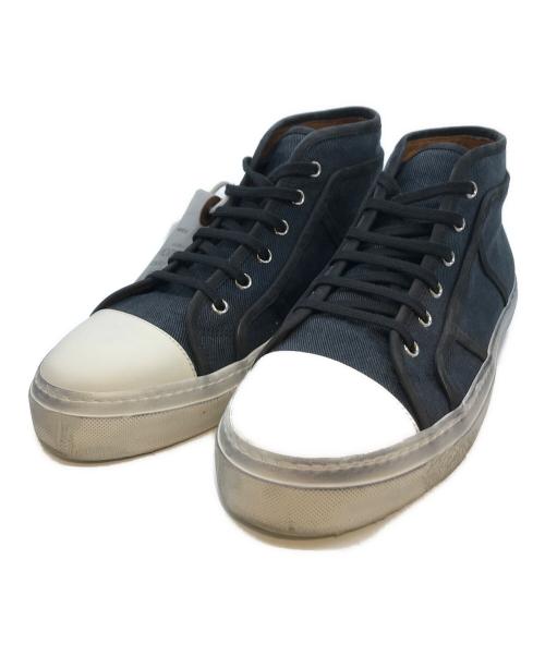 DOLCE & GABBANA（ドルチェ＆ガッバーナ）DOLCE & GABBANA (ドルチェ＆ガッバーナ) Re-Edition ミドルカットスニーカー インディゴ サイズ:Sの古着・服飾アイテム