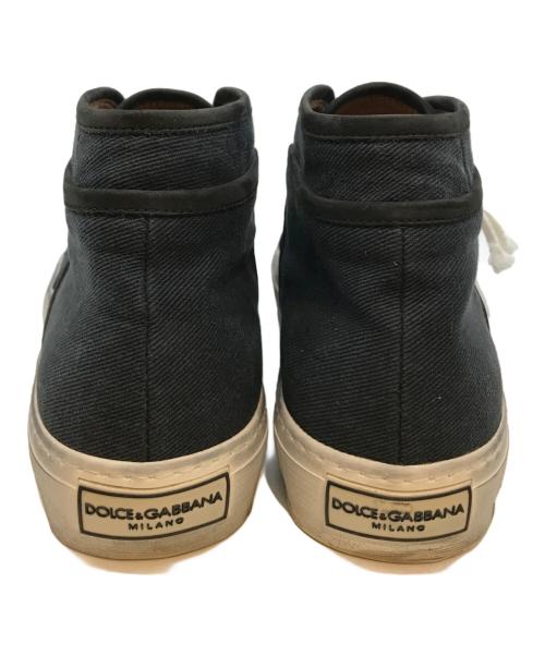 DOLCE & GABBANA（ドルチェ＆ガッバーナ）DOLCE & GABBANA (ドルチェ＆ガッバーナ) Re-Edition ミドルカットスニーカー インディゴ サイズ:Sの古着・服飾アイテム
