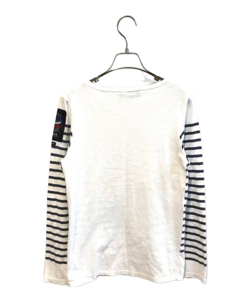 SAINT JAMES（セントジェームス）SAINT JAMES (セントジェームス) 大阪万博限定バスクシャツ ホワイト サイズ:ＸＳの古着・服飾アイテム