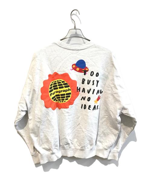 paragraph（パラグラフ）Paragraph (パラグラフ) スウェット グレー サイズ:Freeの古着・服飾アイテム