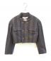 Vivienne Westwood RED LABEL（ヴィヴィアンウエストウッドレッドレーベル）の古着「ストライプショート丈ジャケット　16-13-432001」｜ブラック