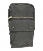 PORTERポーター）の古着「ボディーバッグ」｜グレー