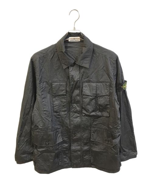 STONE ISLAND（ストーンアイランド）STONE ISLAND (ストーンアイランド) NYLON METAL SHIRT JACKET　781541620 ブラック サイズ:Ｌの古着・服飾アイテム