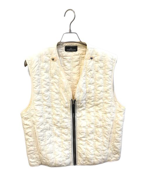 STONE ISLAND（ストーンアイランド）STONE ISLAND (ストーンアイランド) シャドウプロジェクト キルティングライナーベスト アイボリー サイズ:Mの古着・服飾アイテム