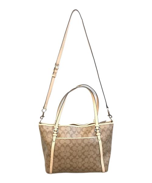 COACH（コーチ）COACH (コーチ) 2WAYバッグ　F26186 ブラウンの古着・服飾アイテム