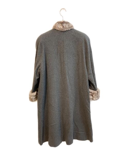 emairy（エマイリー）emairy (エマイリー) ミンクカシミヤコート グレー サイズ:表記無しの古着・服飾アイテム