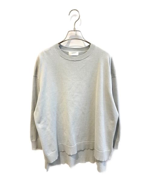 KAGURE（カグレ）KAGURE (カグレ) コットンシルクワイドニット　GA04-22M002 スカイブルー サイズ:Freeの古着・服飾アイテム