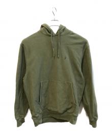 stussy（ステューシー）の古着「ワンポイント刺繍パーカー」｜グリーン