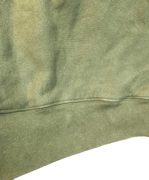 stussy（ステューシー）stussy (ステューシー) ワンポイント刺繍パーカー グリーン サイズ:Lの古着・服飾アイテム