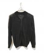 DANKE SCHONダンケ シェーン）の古着「MESHKNIT TRACK JACKET　25S-KNL013-DS」｜ブラック