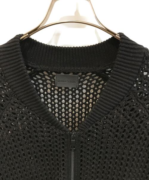 DANKE SCHON（ダンケ シェーン）Danke schon (ダンケ シェーン) MESHKNIT TRACK JACKET　25S-KNL013-DS ブラック サイズ:Ｍの古着・服飾アイテム