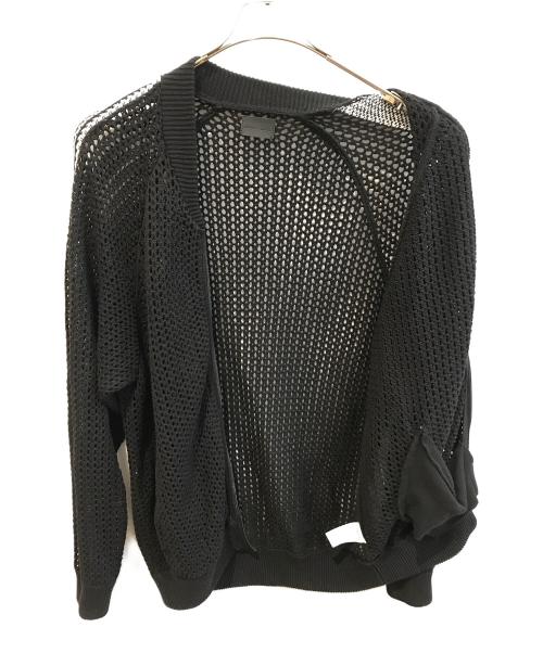 DANKE SCHON（ダンケ シェーン）Danke schon (ダンケ シェーン) MESHKNIT TRACK JACKET　25S-KNL013-DS ブラック サイズ:Ｍの古着・服飾アイテム