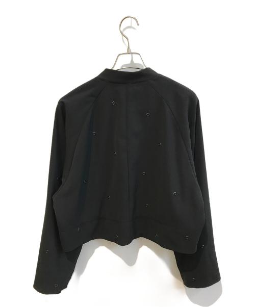 TRUNK HIROKO KOSHINO（トランク ヒロコ コシノ）TRUNK HIROKO KOSHINO (トランク ヒロコ コシノ) ショートブルゾン　RSJFS-56400 ブラック サイズ:38の古着・服飾アイテム