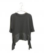 HIROKO KOSHINOヒロコ コシノ）の古着「異素材ジョイントドライポンチプルオーバー」｜ブラック