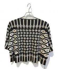 HIROKO KOSHINO（ヒロコ コシノ）の古着「半袖ニット　RRFFC-01800」｜ブラック