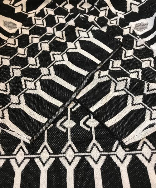 HIROKO KOSHINO（ヒロコ コシノ）HIROKO KOSHINO (ヒロコ コシノ) 半袖ニット　RRFFC-01800 ブラック サイズ:Ｍ 未使用品の古着・服飾アイテム