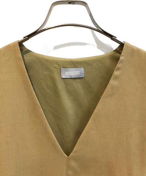 MACKINTOSH PHILOSOPHY（マッキントッシュ フィロソフィー）MACKINTOSH PHILOSOPHY (マッキントッシュ フィロソフィー) ウールミックスジャンパードレス　R9J20-442-40 ベージュ サイズ:Ｍの古着・服飾アイテム