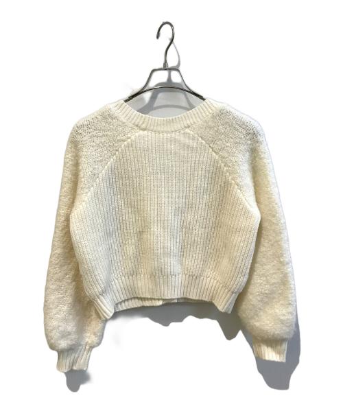 GRACE CONTINENTAL（（グレースコンチネンタル）GRACE CONTINENTAL (（グレースコンチネンタル) フラワーモチーフ編み込みカーディガン　0121453245 ベージュ サイズ:Freeの古着・服飾アイテム