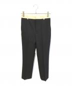 GIVENCHYジバンシィ）の古着「ウエストベルトバイカラーパンツ」｜ブラック