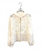 GRACE CONTINENTAL（グレースコンチネンタル）の古着「ジャガード刺繍ブルゾン　0124201068」｜ベージュ