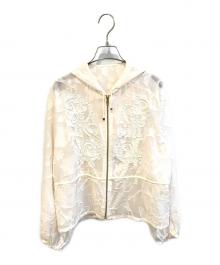 GRACE CONTINENTAL（（グレースコンチネンタル）の古着「ジャガード刺繍ブルゾン　0124201068」｜ベージュ