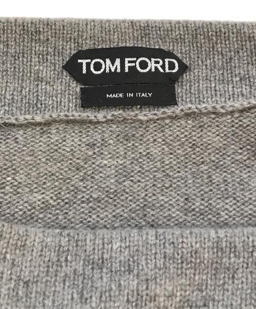 TOM FORD（トムフォード）TOM FORD (トムフォード) アームホールカシミヤワンショルダーニット　MAK601 YAX061 グレー サイズ:XSの古着・服飾アイテム