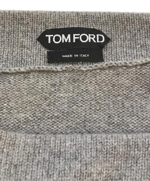TOM FORD（トムフォード）TOM FORD (トムフォード) アームホールカシミヤワンショルダーニット　MAK601 YAX061 グレー サイズ:XSの古着・服飾アイテム