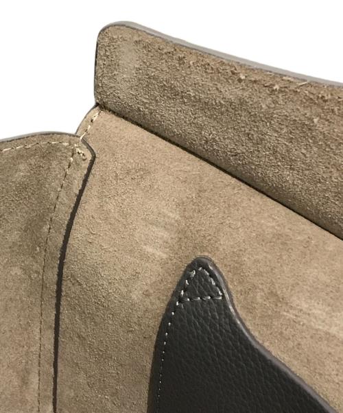 CHRISTIAN VILLA（クリスチャンヴィラ）CHRISTIAN VILLA (クリスチャンヴィラ) レザーハンドワイドバッグ グレーの古着・服飾アイテム