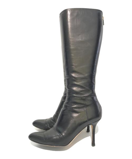 JIMMY CHOO（ジミーチュウ）JIMMY CHOO (ジミーチュウ) ロングブーツ ブラック サイズ:Ｓの古着・服飾アイテム