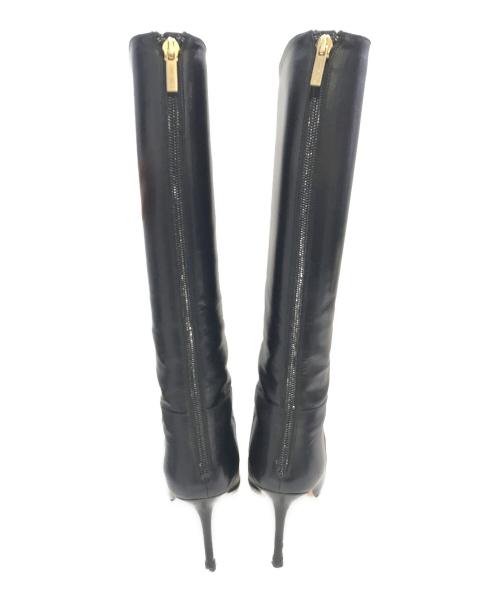 JIMMY CHOO（ジミーチュウ）JIMMY CHOO (ジミーチュウ) ロングブーツ ブラック サイズ:Ｓの古着・服飾アイテム