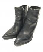 DIESELディーゼル）の古着「サイドジップブーツ　D-EARLHI-ZIP」｜ブラック
