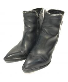 DIESEL（ディーゼル）の古着「サイドジップブーツ　D-EARLHI-ZIP」｜ブラック