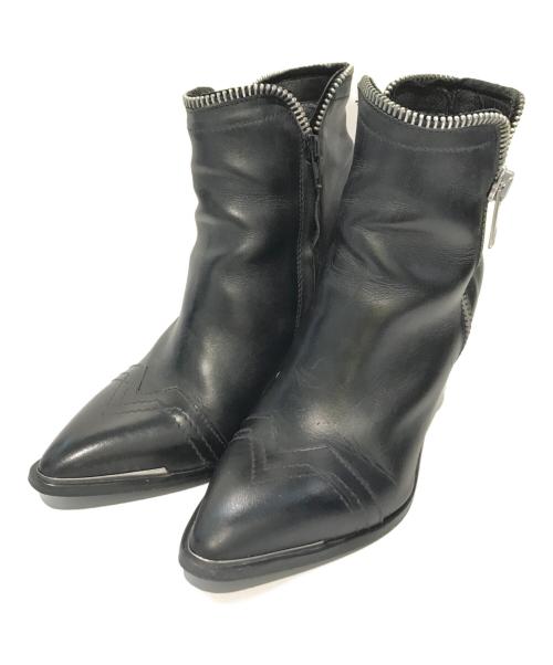 DIESEL（ディーゼル）DIESEL (ディーゼル) サイドジップブーツ　D-EARLHI-ZIP ブラック サイズ:39の古着・服飾アイテム