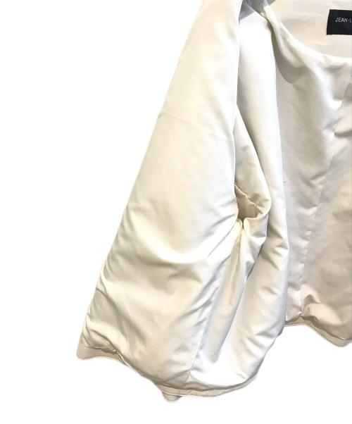 JEAN LOUIS SCHERRER（ジャンルイ シェレル）JEAN LOUIS SCHERRER (ジャンルイ シェレル) ラムレザージャケット　1238 アイボリー サイズ:Mの古着・服飾アイテム