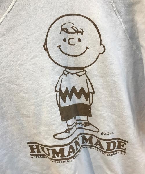 HUMAN MADE（ヒューマンメイド）HUMAN MADE (ヒューマンメイド) PEANUTS S/S SWEATSHIRT スカイブルー サイズ:ＸＬの古着・服飾アイテム