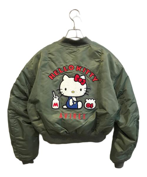 AVIREX（アヴィレックス）AVIREX (アヴィレックス) HELLO KITTY (ハローキティ) MA-1ジャケット　783-6152605 グリーン サイズ:Ｍ 未使用品の古着・服飾アイテム