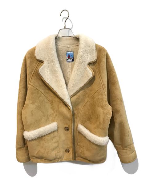 smoothmood（スムードムード）smoothmood (スムードムード) ムートンジャケット ベージュ サイズ:Freeの古着・服飾アイテム