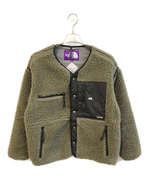 THE NORTHFACE PURPLELABEL（ザ・ノースフェイス パープルレーベル）THE NORTHFACE PURPLELABEL (ザ・ノースフェイス パープルレーベル) Wool Boa Fleece Field Cardigan Beige　NA2250N グリーン サイズ:Sの古着・服飾アイテム