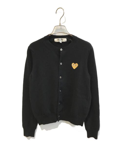 PLAY COMME des GARCONS（プレイコムデギャルソン）PLAY COMME des GARCONS (プレイコムデギャルソン) クルーネックカーディガン　AZ-N049 ブラック サイズ:SIZE Mの古着・服飾アイテム