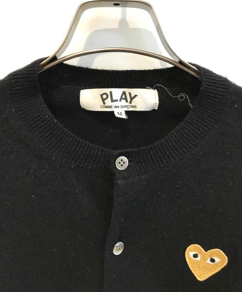 PLAY COMME des GARCONS（プレイコムデギャルソン）PLAY COMME des GARCONS (プレイコムデギャルソン) クルーネックカーディガン　AZ-N049 ブラック サイズ:SIZE Mの古着・服飾アイテム
