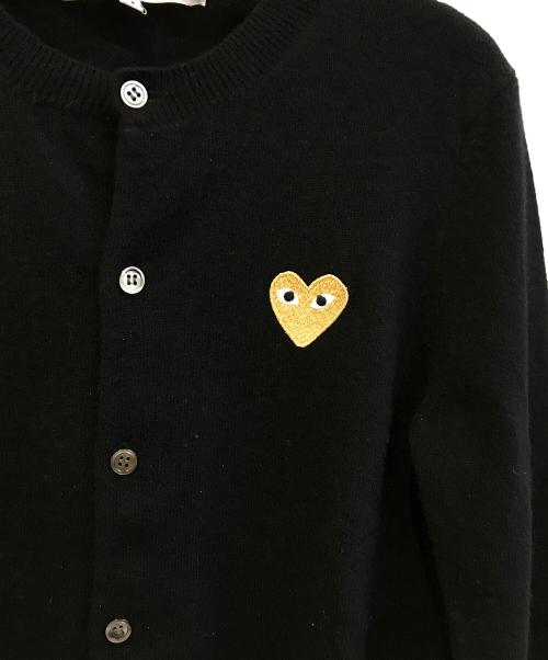 PLAY COMME des GARCONS（プレイコムデギャルソン）PLAY COMME des GARCONS (プレイコムデギャルソン) クルーネックカーディガン　AZ-N049 ブラック サイズ:SIZE Mの古着・服飾アイテム