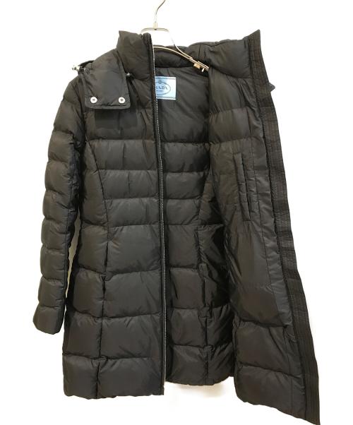 PRADA（プラダ）PRADA (プラダ) ナイロンダウンコート　290660 S152 ブラック サイズ:SIZE 40Sの古着・服飾アイテム