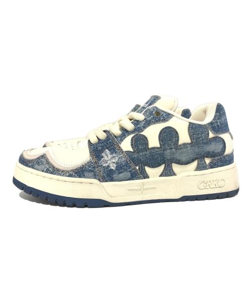 shootbrand（シュートブランド）shootbrand (シュートブランド) ローカットスニーカー ホワイト×インディゴ サイズ:28の古着・服飾アイテム