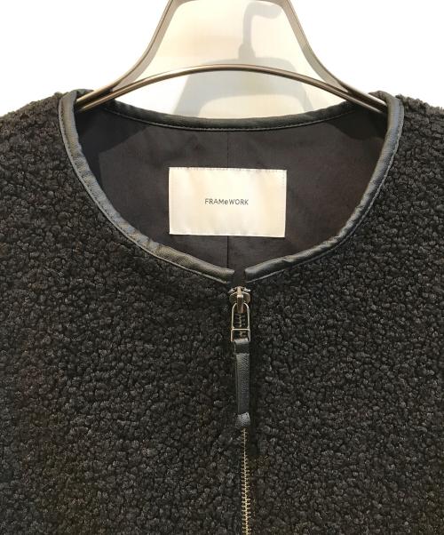 FRAMeWORK（フレームワーク）FRAMeWORK (フレームワーク) ボアベスト　25011220602030 ブラック サイズ:ＦＲＥＥの古着・服飾アイテム