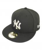 New Eraニューエラ）の古着「59FIFTY MLB パール バッジ Pearl Badge　14745148」｜ブラック