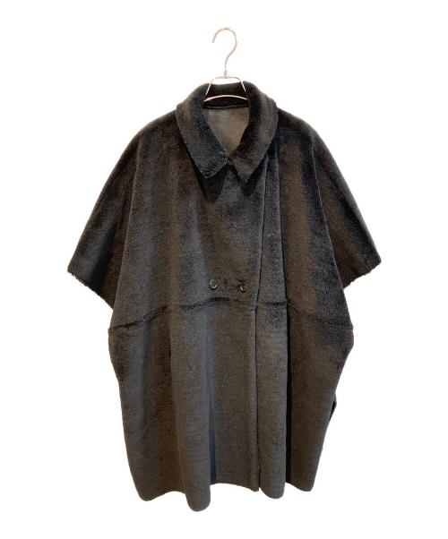 Ameri（アメリ）AMERI (アメリ) REVERSIBLE BOA PONCHO COAT　01220730980 ブラック サイズ:Fの古着・服飾アイテム