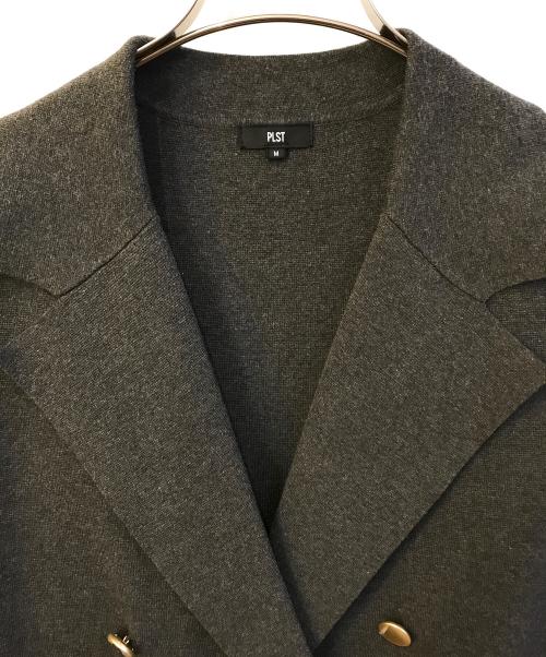 PLST（プラステ）PLST (プラステ) ブラックダブルボタン ニットベスト グレー サイズ:SIZE Mの古着・服飾アイテム