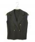 PLST（プラステ）の古着「ブラックダブルボタン ニットベスト」｜グレー
